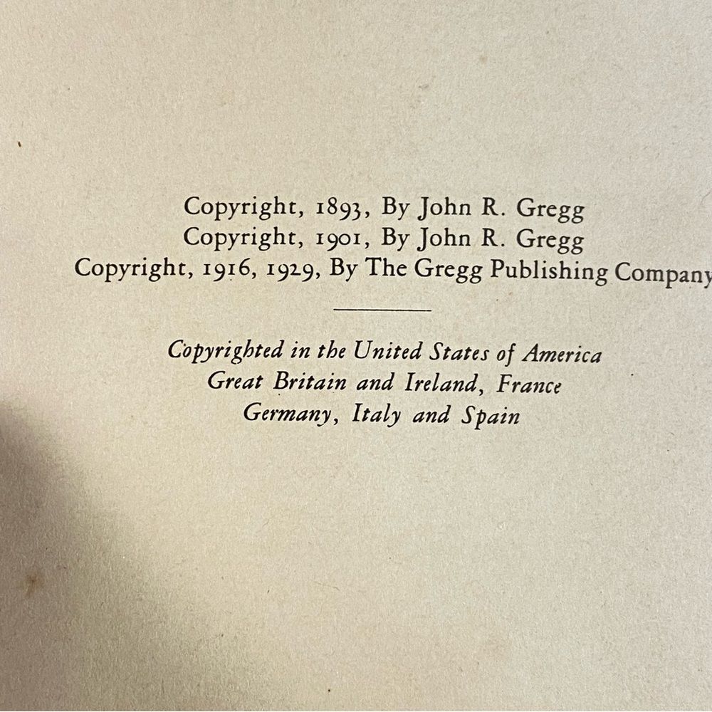 Gregg Shorthand VTG Anniversary Edition Hardcover Copyright 1929 - Picture 7 of 12